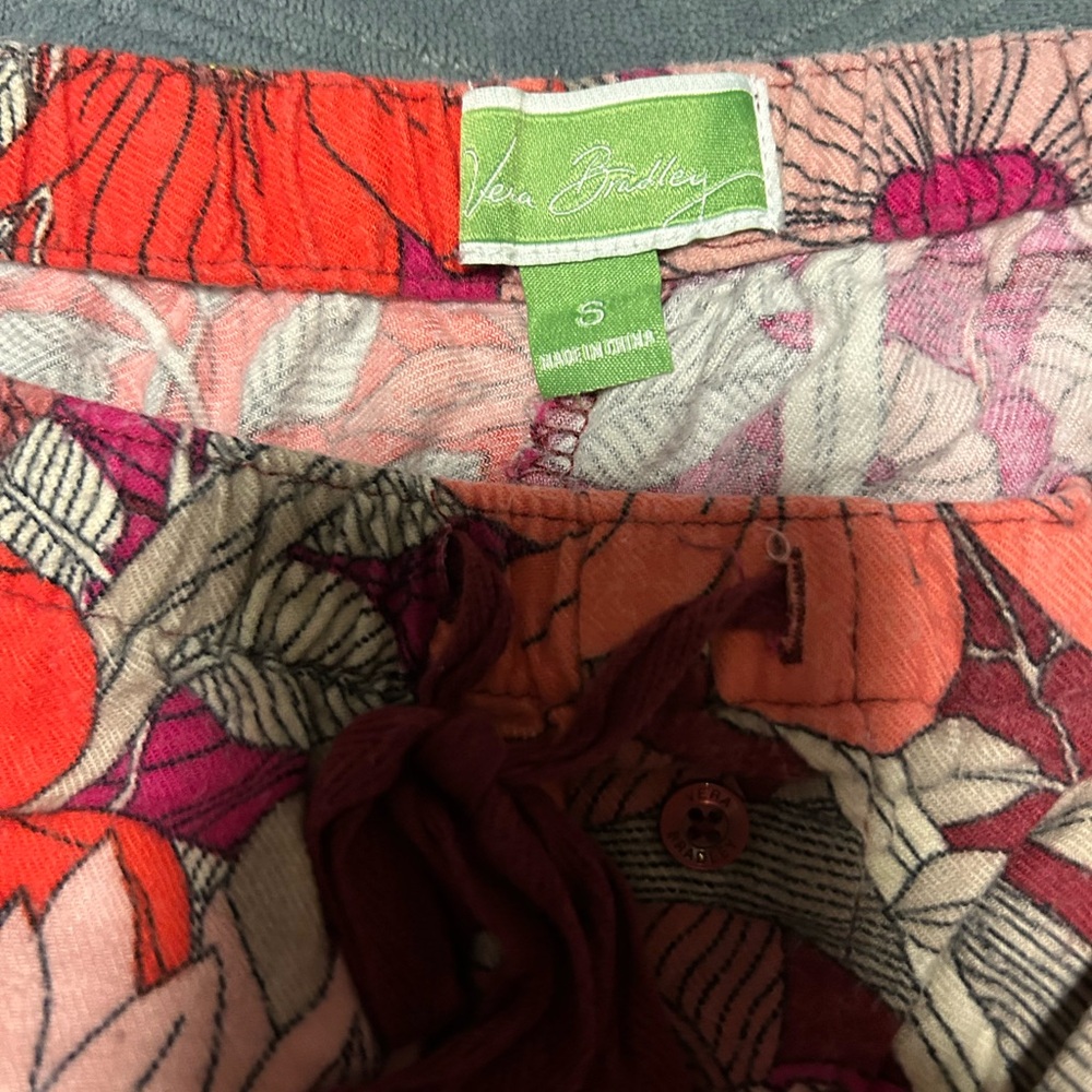 Vera Bradley Flannel Floral Multicolor Pajama Pants - Picture 3 of 3
